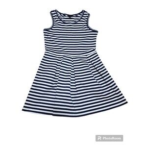 Tommy Hilfiger Striped Casual Girl Dress 12/14 Large
